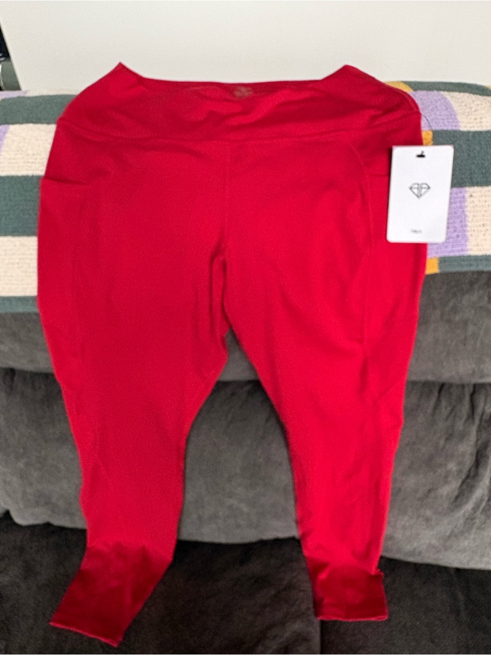 Women's Red High-Rise Active Leggings